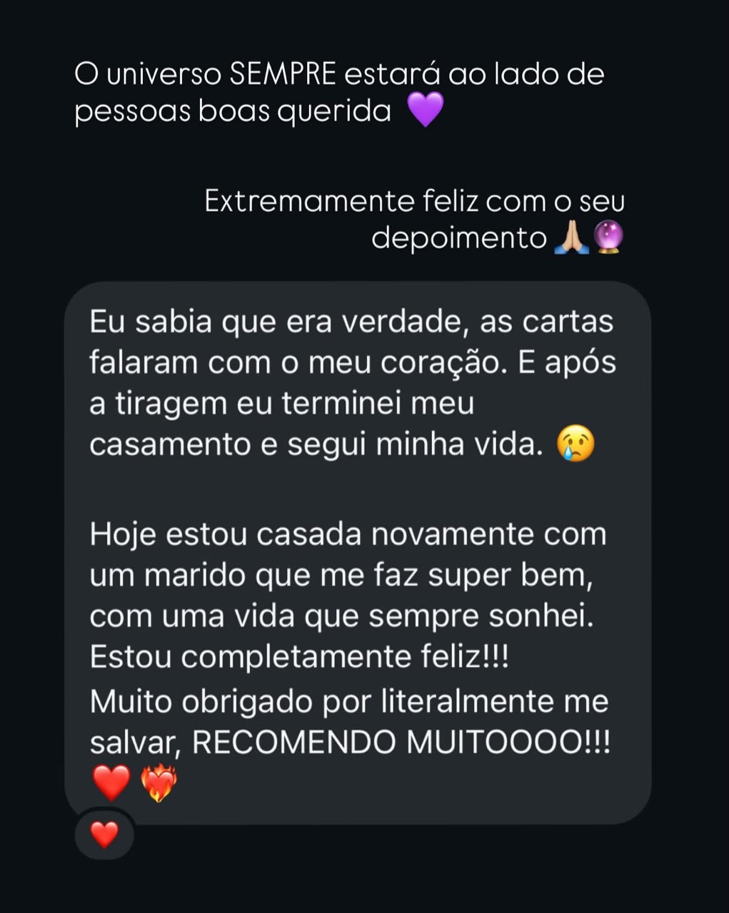 Depoimento de cliente — Consulta Completa